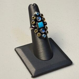 Nicky Butler Multi Gemstone Size 6 Statement Sterling Silver Ring